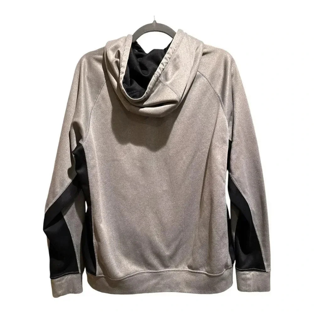 Men's New Era Grey and Black‎ Calgary Stampeders CFL Pullover Hoodie Football - Picture 4 of 7